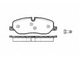 Колодки тормозные дисковые передние, комплект 1158.00             Remsa