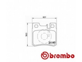 Колодки тормозные дисковые задние, комплект P50009                       Brembo