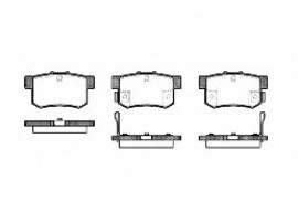 Комплект тормозных колодок задних 0301-RD9R          