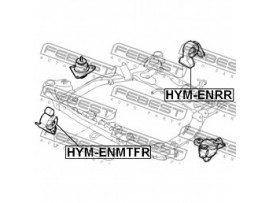 Подушка двигателя задняя HYM-ENRR     