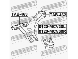 Сайлентблок передний переднего рычага TAB-463                  