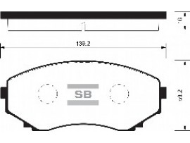 Колодки тормозные дисковые, комплект SP1527