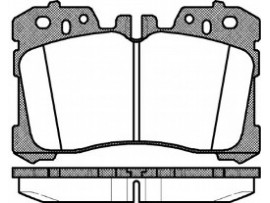 Колодки тормозные дисковые передние, комплект 1320.00                   REMSA