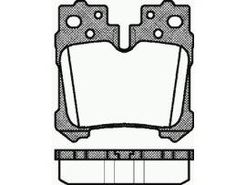 Колодки тормозные дисковые задняя|передняя, комплект 21321.00             ROADHOUSE